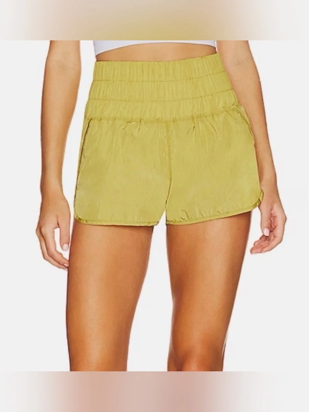 Free People Movement The Way Home Shorts Size Small Yellow - C55-002